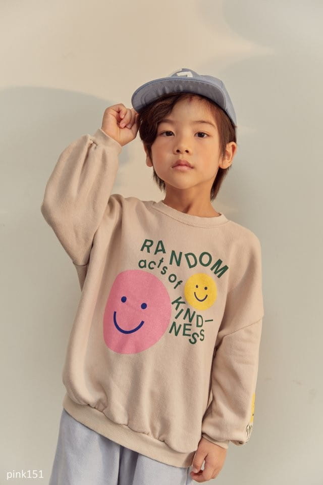 PINK151 - Korean Children Fashion - #Kfashion4kids - Random Smile Sweatshirt