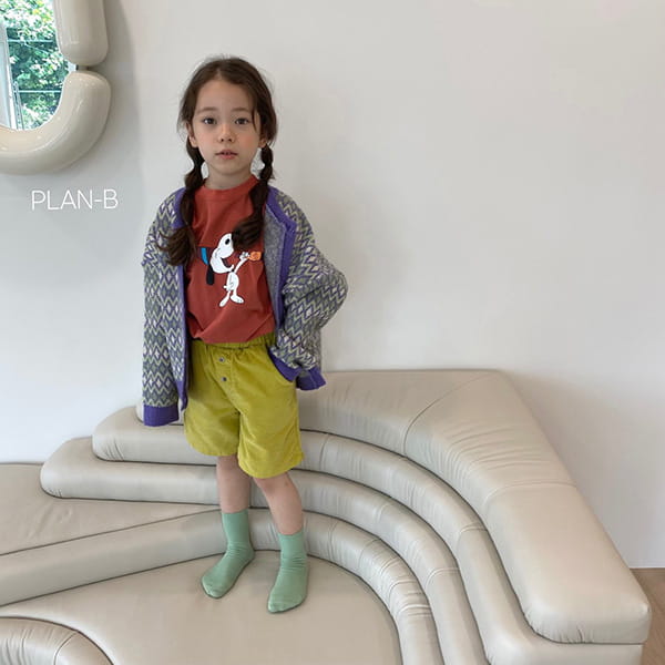 PLAN B - Korean Children Fashion - #Kfashion4kids - Little Button Corduroy Half Pants - 2