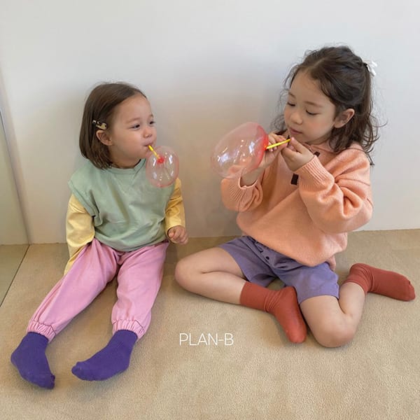 PLAN B - Korean Children Fashion - #Kfashion4kids - Little Button Corduroy Half Pants - 6