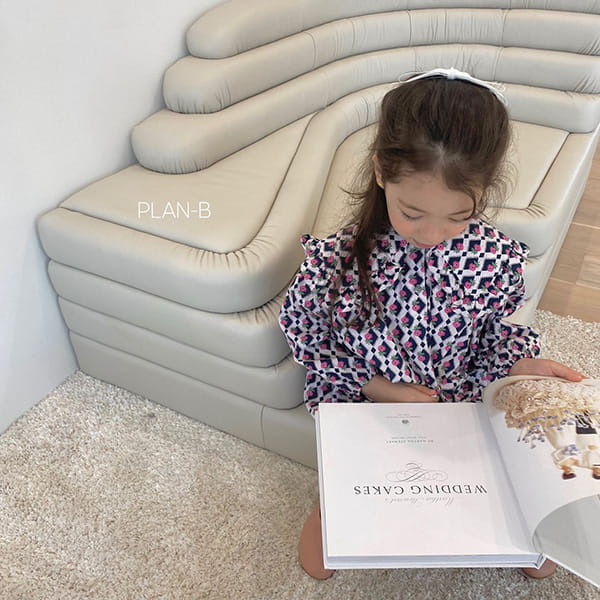 PLAN B - Korean Children Fashion - #Kfashion4kids - Diamond Flower One-piece - 10