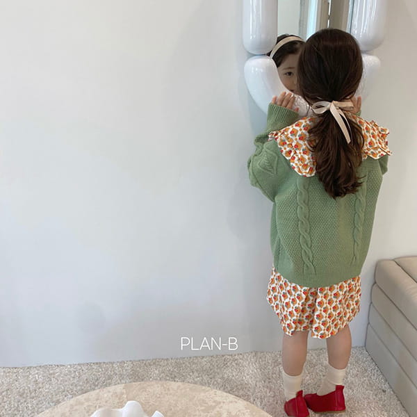 PLAN B - Korean Children Fashion - #Kfashion4kids - Diamond Flower One-piece - 2
