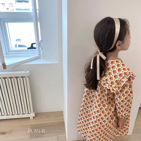 PLAN B - Korean Children Fashion - #Kfashion4kids - Diamond Flower One-piece - 6