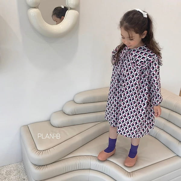 PLAN B - Korean Children Fashion - #Kfashion4kids - Diamond Flower One-piece - 9