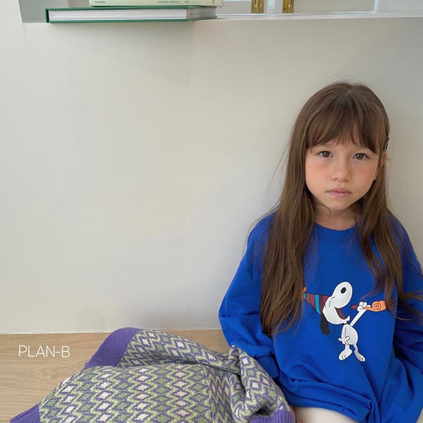 PLAN B - Korean Children Fashion - #Kfashion4kids - Corn Snoopy Sweatshirt  - 12