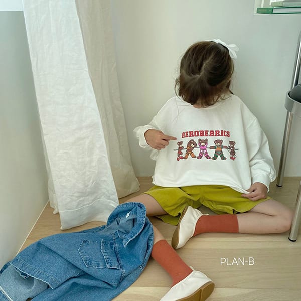PLAN B - Korean Children Fashion - #Kfashion4kids - Aerobic Bear Sweatshirt