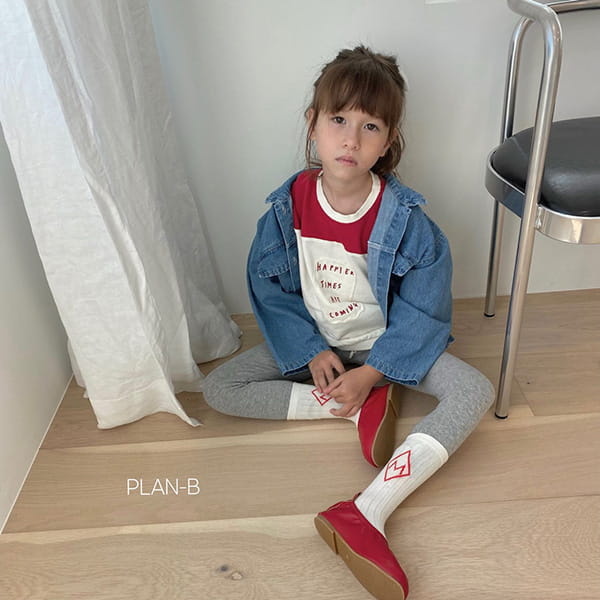 PLAN B - Korean Children Fashion - #Kfashion4kids - Tape Solid Leggings - 10