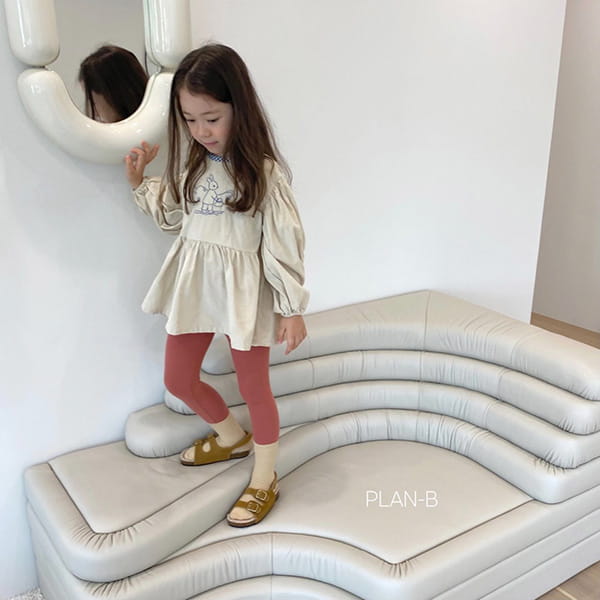 PLAN B - Korean Children Fashion - #Kfashion4kids - Tape Solid Leggings - 3