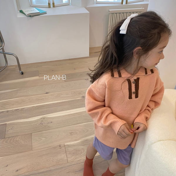 PLAN B - Korean Children Fashion - #Kfashion4kids - Collar Colored Knit Pullover - 7