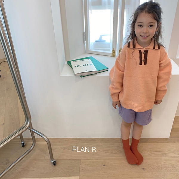 PLAN B - Korean Children Fashion - #Kfashion4kids - Collar Colored Knit Pullover - 8