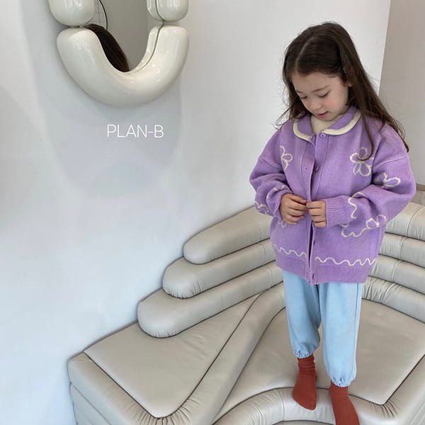 PLAN B - Korean Children Fashion - #Kfashion4kids - Colar Flower Knit Cardigan - 11