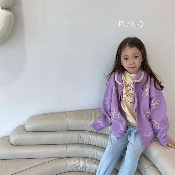 PLAN B - Korean Children Fashion - #Kfashion4kids - Colar Flower Knit Cardigan - 9