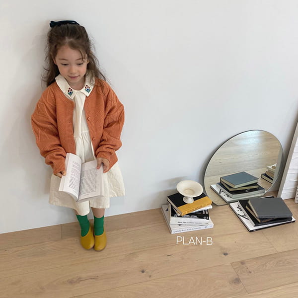 PLAN B - Korean Children Fashion - #Kfashion4kids - Twist Color Knit Cardigan - 2