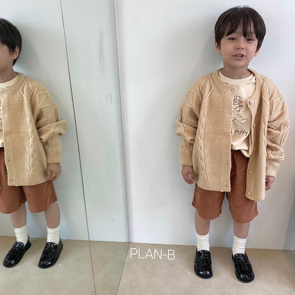 PLAN B - Korean Children Fashion - #Kfashion4kids - Twist Color Knit Cardigan - 4