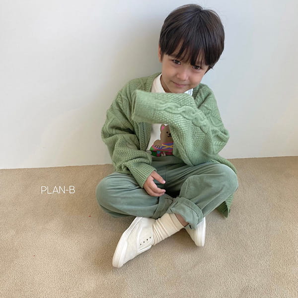 PLAN B - Korean Children Fashion - #Kfashion4kids - Twist Color Knit Cardigan - 8