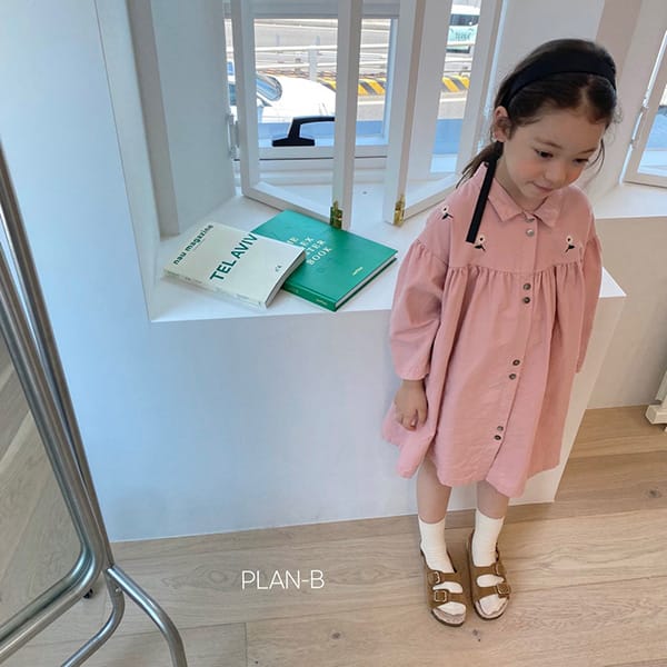 PLAN B - Korean Children Fashion - #Kfashion4kids - Double Button Flower One-piece - 10
