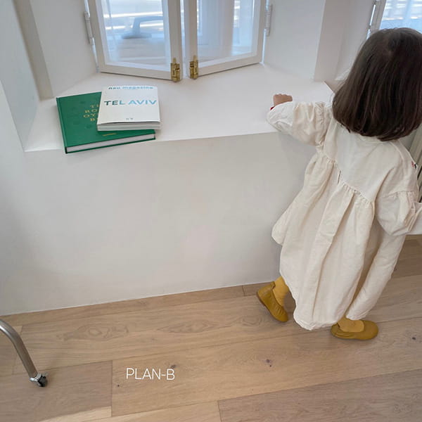 PLAN B - Korean Children Fashion - #Kfashion4kids - Double Button Flower One-piece - 3