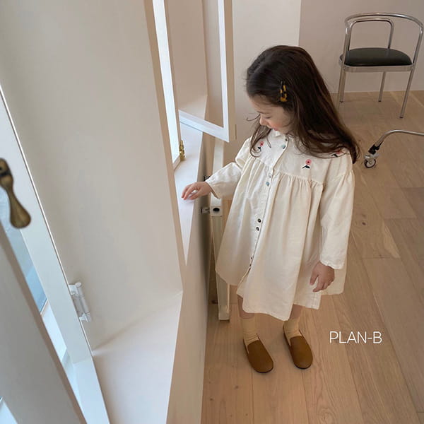 PLAN B - Korean Children Fashion - #Kfashion4kids - Double Button Flower One-piece - 6