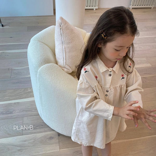 PLAN B - Korean Children Fashion - #Kfashion4kids - Double Button Flower One-piece - 8