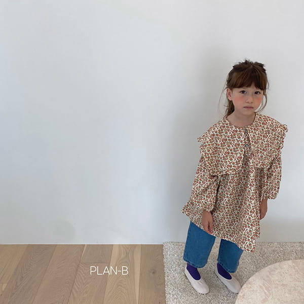 PLAN B - Korean Children Fashion - #Kfashion4kids - Sailor Collar Blouse One-piece