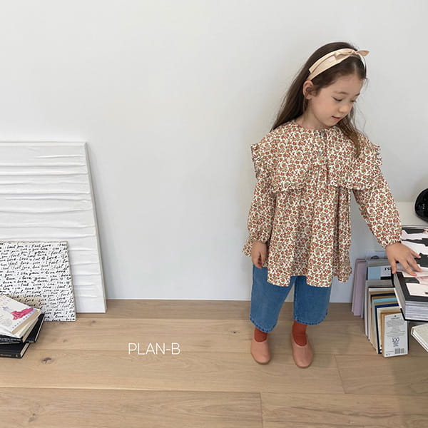 PLAN B - Korean Children Fashion - #Kfashion4kids - Sailor Collar Blouse One-piece - 4