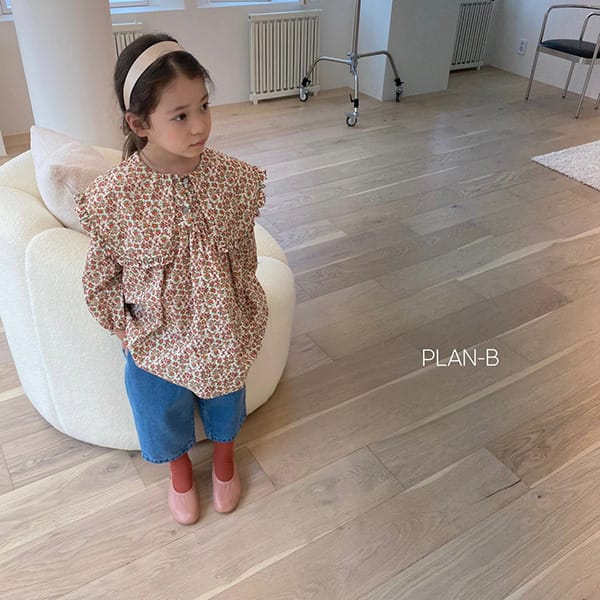PLAN B - Korean Children Fashion - #Kfashion4kids - Sailor Collar Blouse One-piece - 5