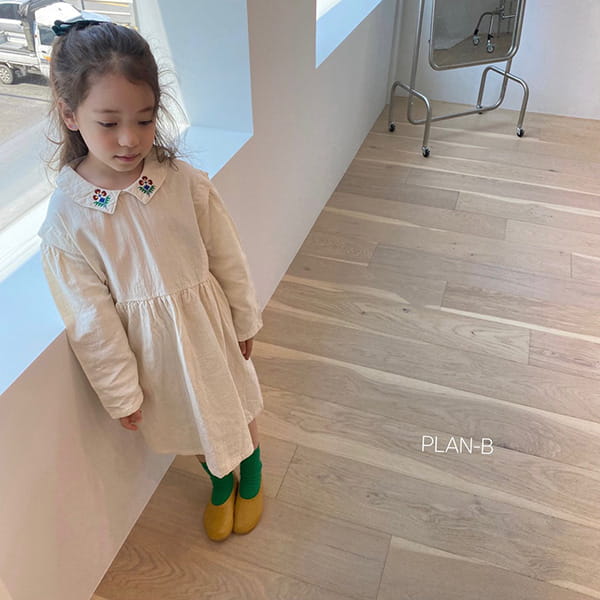PLAN B - Korean Children Fashion - #Kfashion4kids - Flower Collar One-piece - 4
