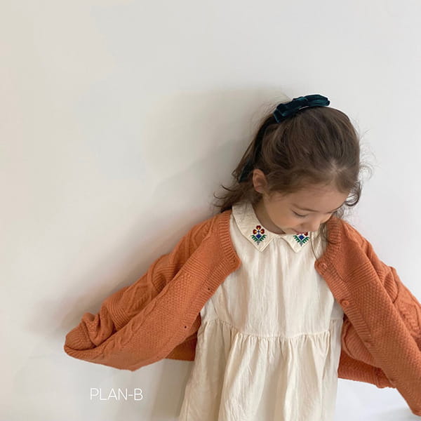 PLAN B - Korean Children Fashion - #Kfashion4kids - Flower Collar One-piece - 5