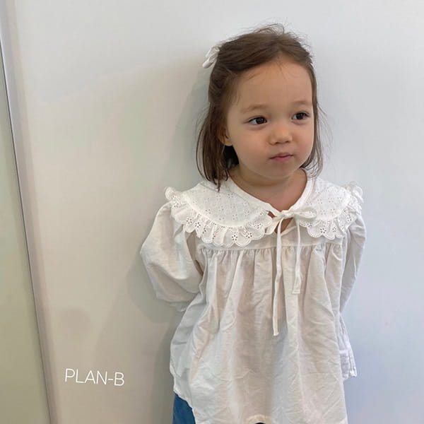 PLAN B - Korean Children Fashion - #Kfashion4kids - Round Lace Collar Blouse - 10