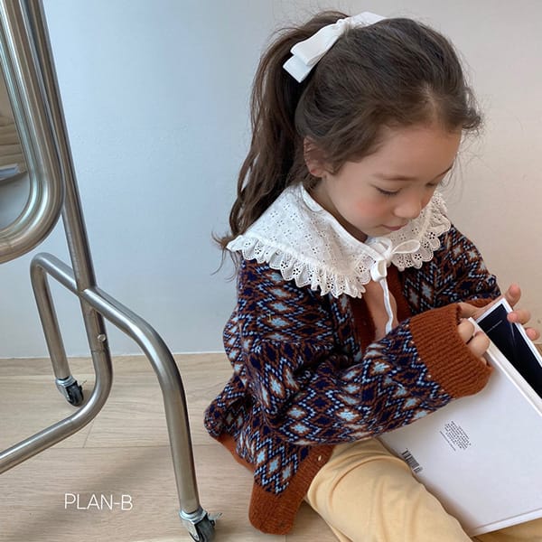 PLAN B - Korean Children Fashion - #Kfashion4kids - Round Lace Collar Blouse - 2