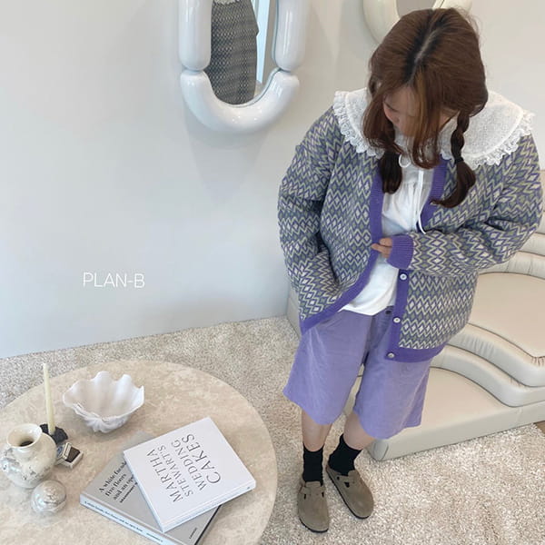 PLAN B - Korean Children Fashion - #Kfashion4kids - Adult Little Button Corduroy Half Pants - 10