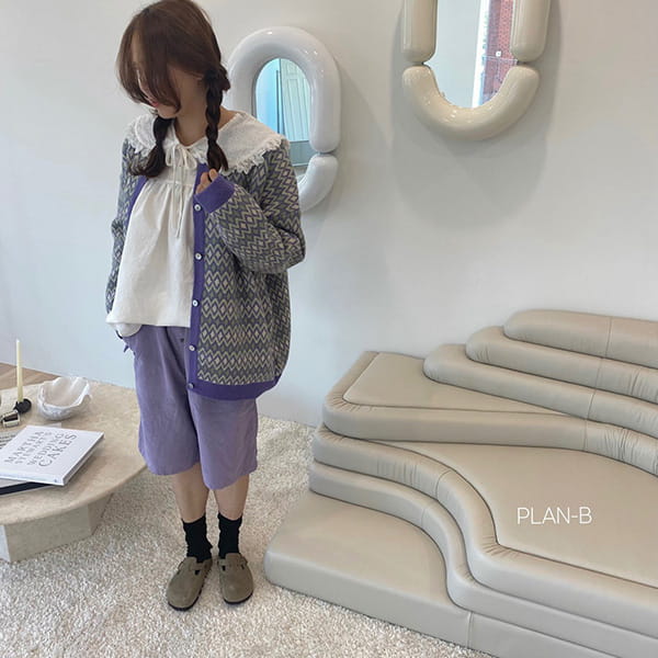 PLAN B - Korean Children Fashion - #Kfashion4kids - Adult Little Button Corduroy Half Pants - 6