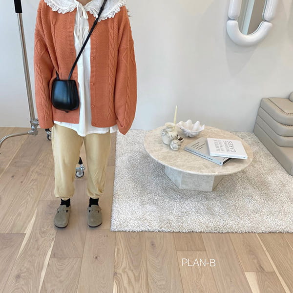 PLAN B - Korean Children Fashion - #Kfashion4kids - Adult Twist Color Knit Cardigan - 2