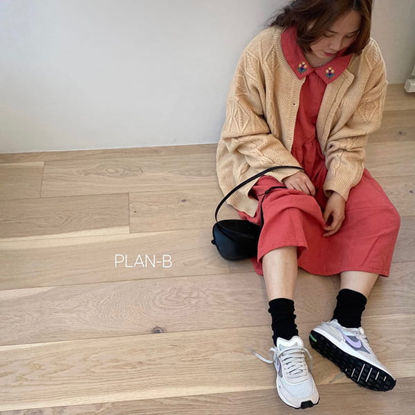 PLAN B - Korean Children Fashion - #Kfashion4kids - Adult Twist Color Knit Cardigan - 7