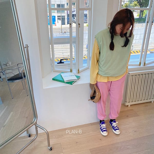 PLAN B - Korean Children Fashion - #Kfashion4kids - Adult Color Vest - 5