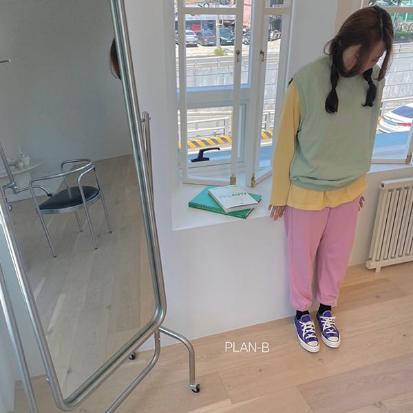 PLAN B - Korean Children Fashion - #Kfashion4kids - Adult Basic Color Tee - 12