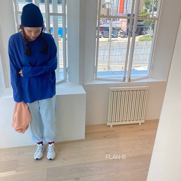PLAN B - Korean Children Fashion - #Kfashion4kids - Adult Basic Color Tee - 5