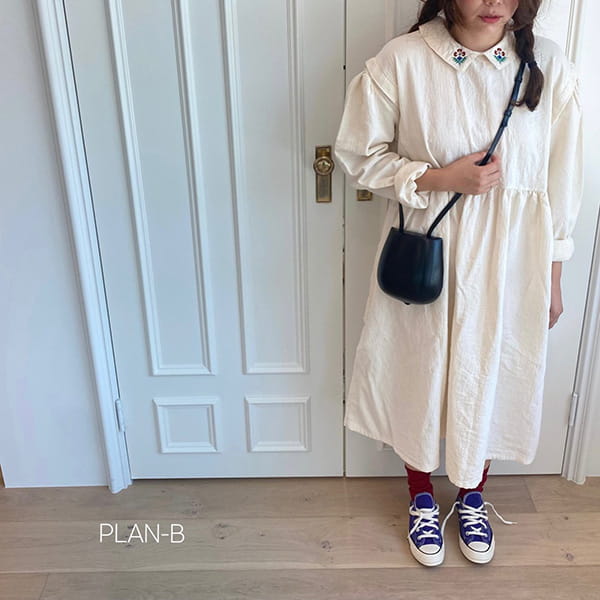 PLAN B - Korean Children Fashion - #Kfashion4kids - Adult Flower Collar One-piece