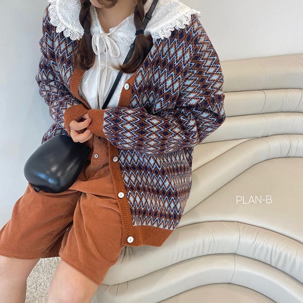 PLAN B - Korean Children Fashion - #Kfashion4kids - Adult Round Lace Collar Blouse - 3