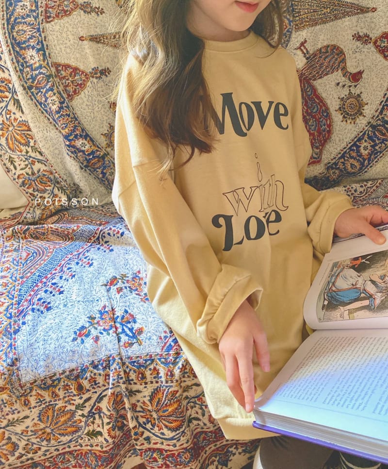 POISSON - Korean Children Fashion - #Kfashion4kids - Love Long Tee