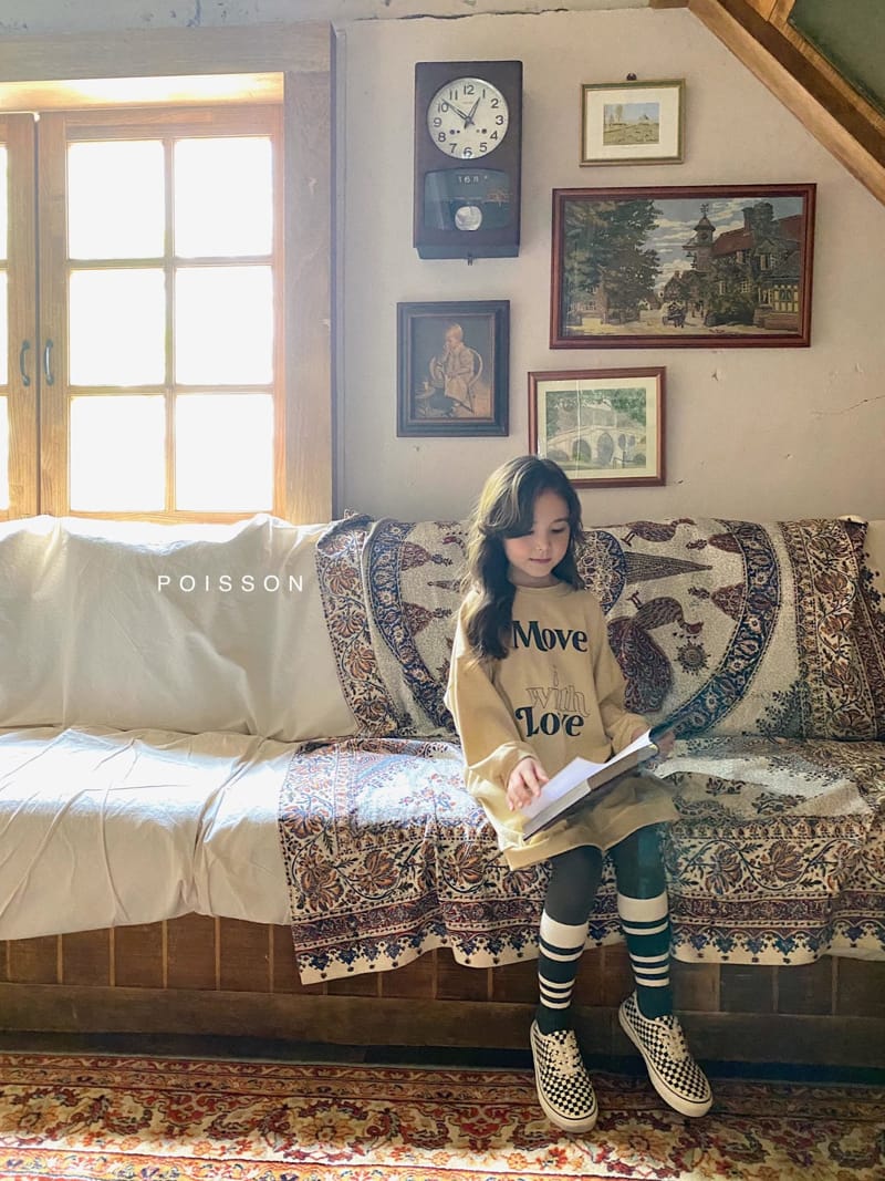 POISSON - Korean Children Fashion - #Kfashion4kids - Love Long Tee - 3