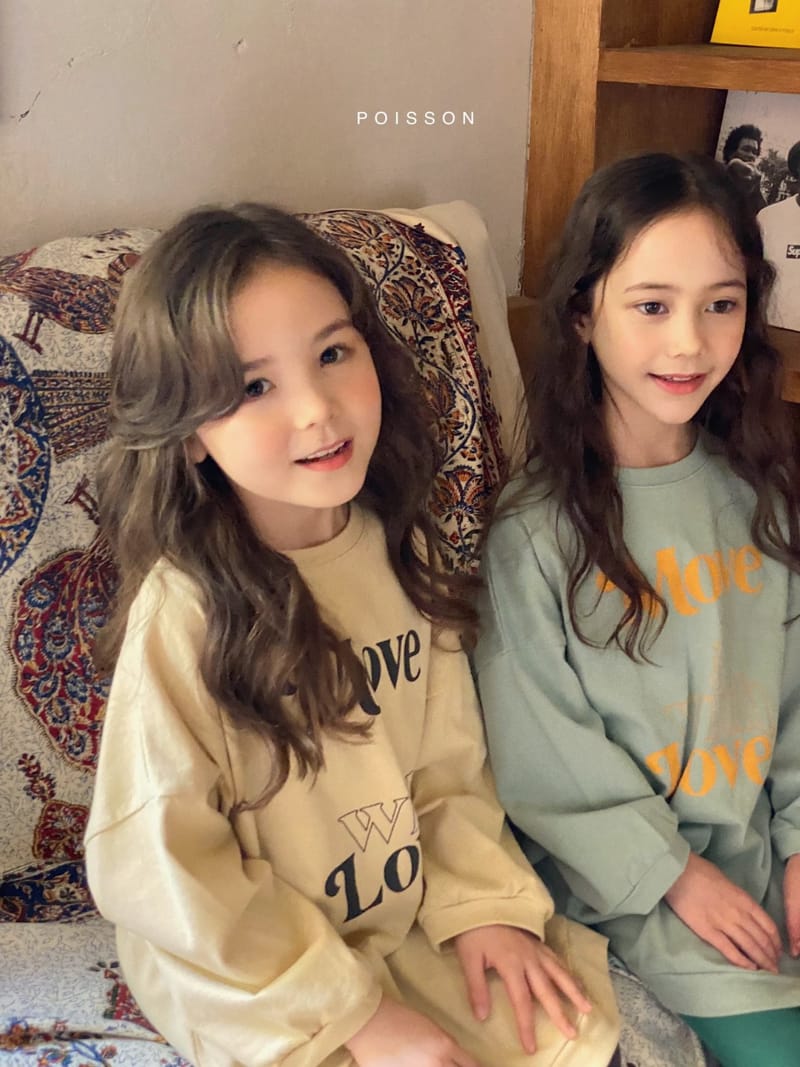 POISSON - Korean Children Fashion - #Kfashion4kids - Love Long Tee - 4
