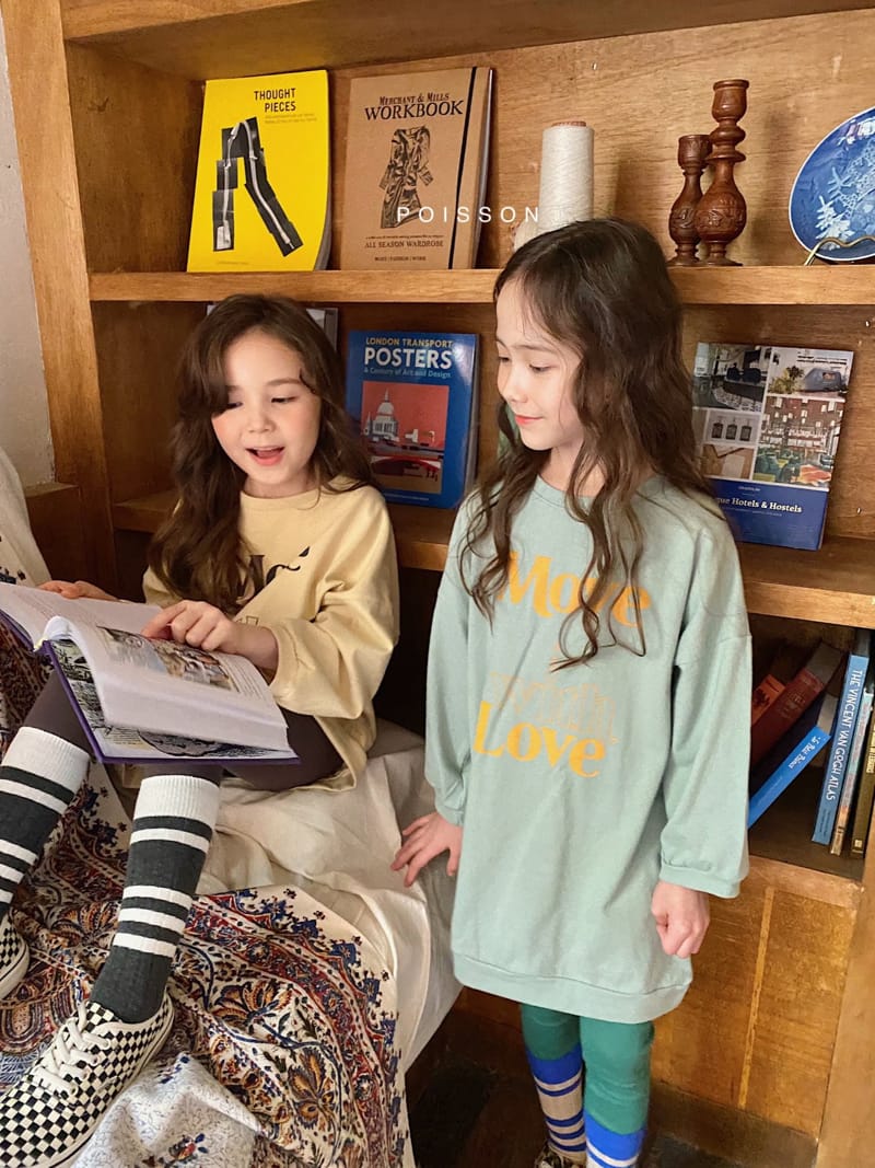 POISSON - Korean Children Fashion - #Kfashion4kids - Love Long Tee - 5