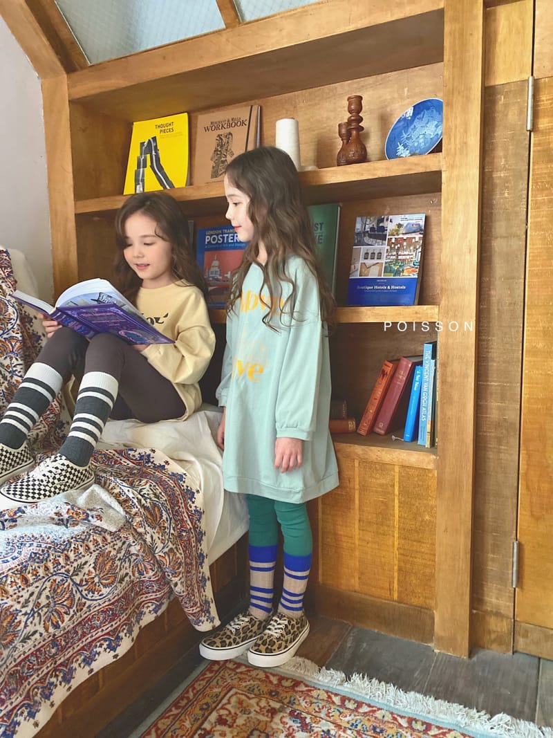 POISSON - Korean Children Fashion - #Kfashion4kids - Love Long Tee - 6