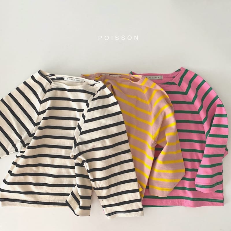 POISSON - Korean Children Fashion - #Kfashion4kids - Stripe Tee