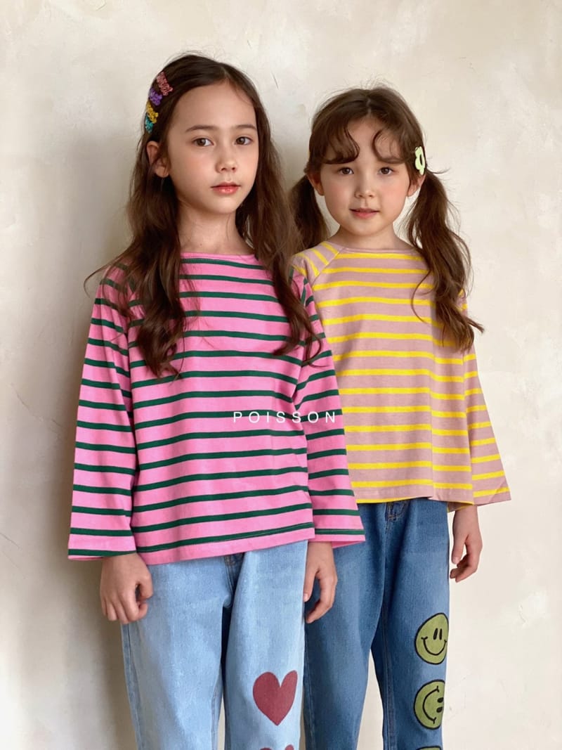 POISSON - Korean Children Fashion - #Kfashion4kids - Stripe Tee - 2