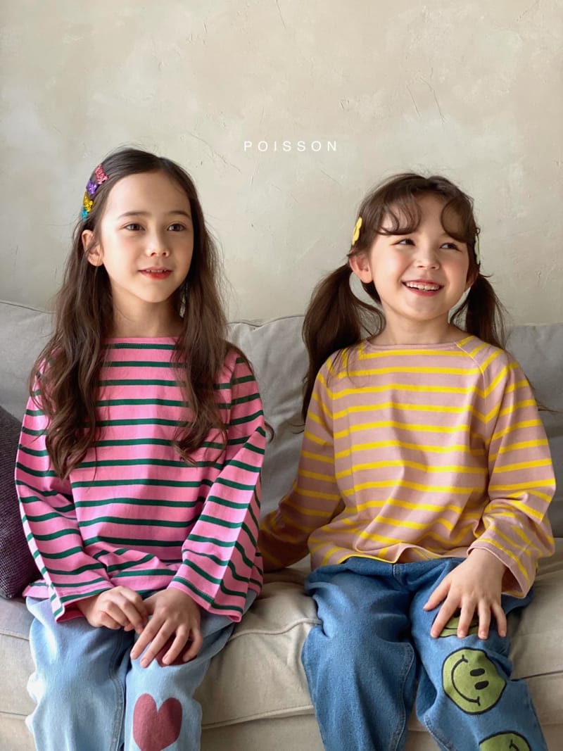 POISSON - Korean Children Fashion - #Kfashion4kids - Stripe Tee - 4