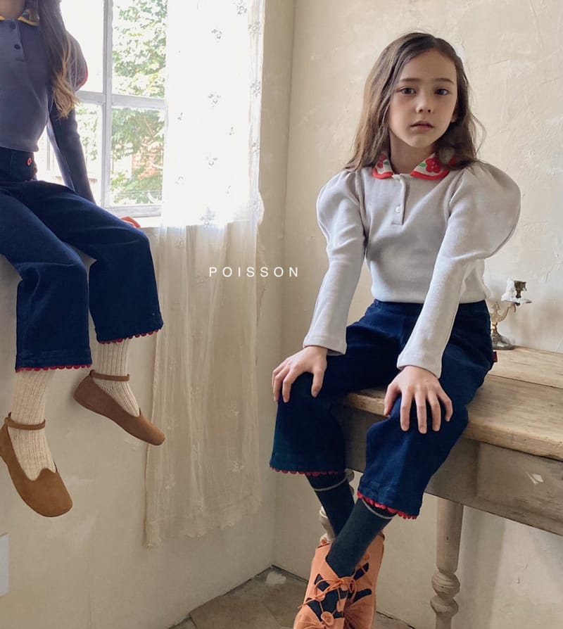 POISSON - Korean Children Fashion - #Kfashion4kids - Button Wide Pants - 5