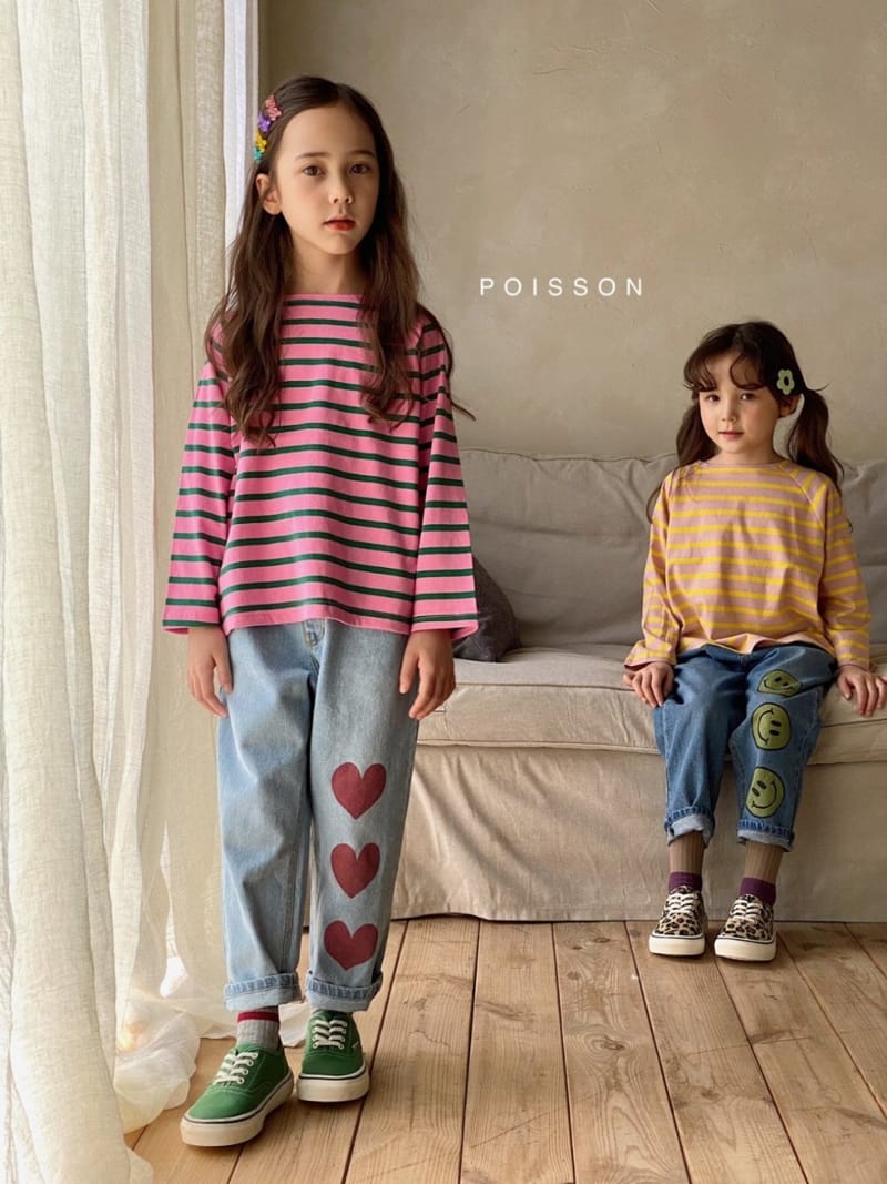 POISSON - Korean Children Fashion - #Kfashion4kids - Love Denim Pants - 3