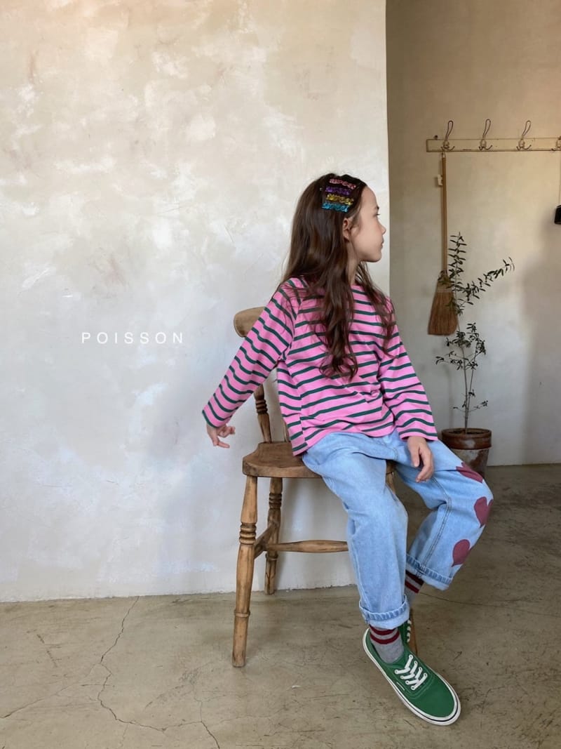 POISSON - Korean Children Fashion - #Kfashion4kids - Love Denim Pants - 4