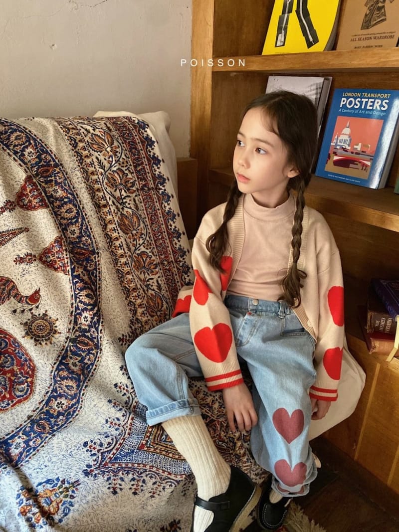 POISSON - Korean Children Fashion - #Kfashion4kids - Love Denim Pants - 5